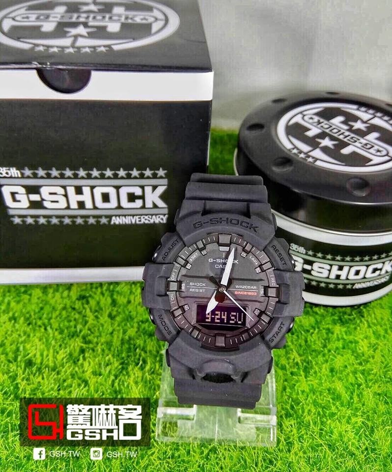 G-SHOCK 35周年紀念款-絕對強悍紀念錶 消光黑 GA-835A-1A