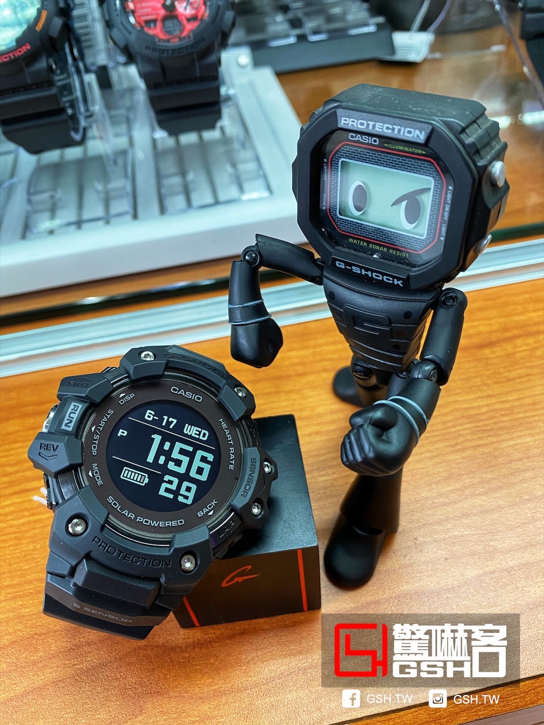 G-SHOCK 心率偵測 GPS 藍芽 計步氣壓 高度 溫度 羅盤 黑 GBD-H1000-1