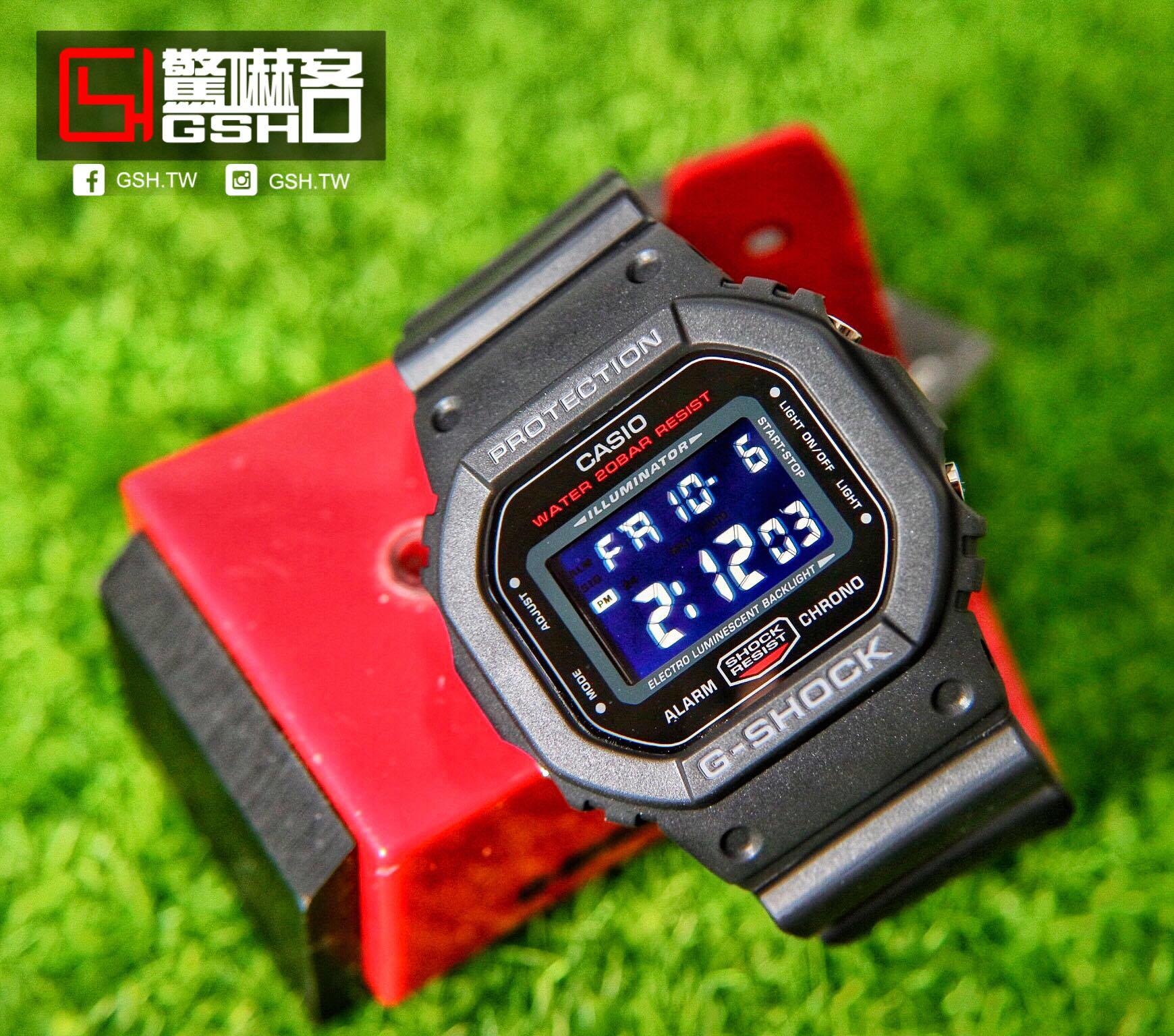 G-SHOCK 經典黑紅雙色錶帶DW-5600HR-1 - 驚嚇客