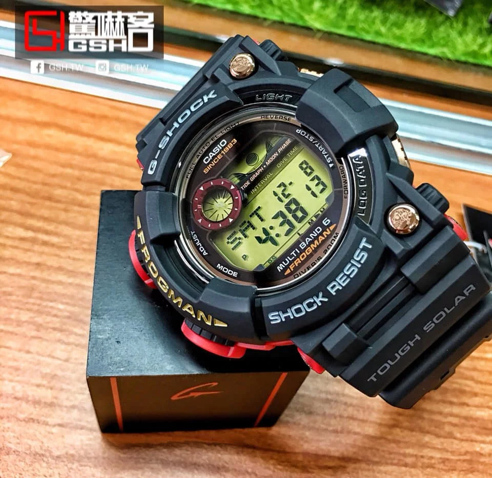 G-SHOCK系列 35周年紀念錶款 玫瑰金蛙 GWF-1035F-1DR