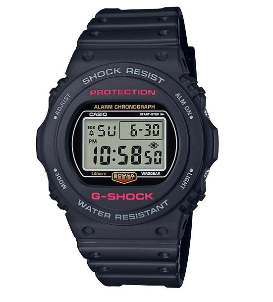G-SHOCK 潮流再現經典型DW-5700C復刻概念錶黑色DW-5750E-1DR - 驚嚇客
