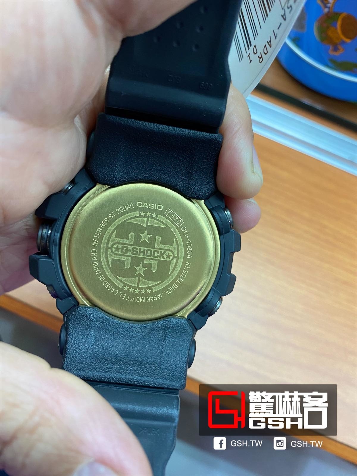 G-SHOCK 35周年紀念款-絕對強悍羅盤溫度紀念錶消光黑GG-1035A-1A - 驚嚇客