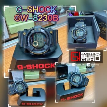 限量G-SHOCK Master of G Frogman潛水錶系列30週年慶 GW-8230B-9黑金蛙